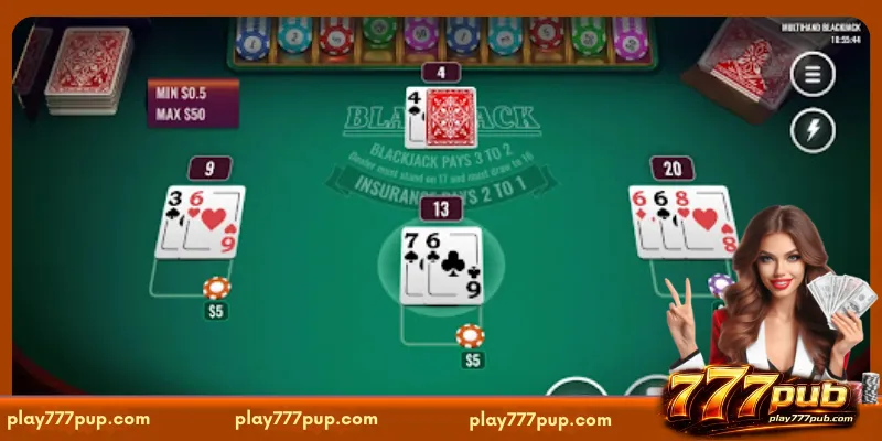 Guide to Playing Multi-hand Blackjack PH at 777PUB